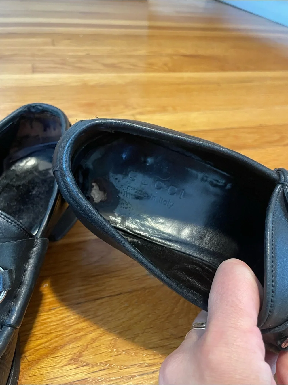 Gucci Horsebit Loafers vintage black